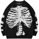 Vamtac Mens Oversized Sweater Vintage Graphic Pullover Crewneck Knit 2026 | Streetwear Jumper, Long Sleeve, Soft Stretchy, Everyday Wear, Casual, Vacation, Layering for Warmth, Fall and Winter