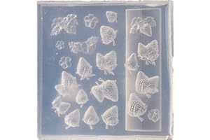 Sturdy Nails Art Embossing Mold 3D Rose Flowers Silicone for Creative Resin Casting and Nails Decoration Projects Silicone Em
