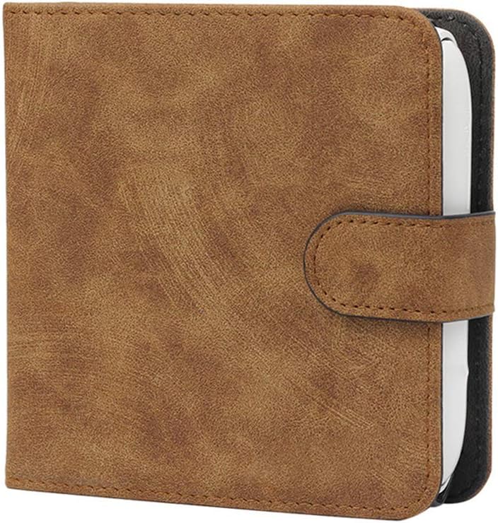 DKEnjoy PU Leather Full Protective Cover Carrying Storage Bag Wallet Card Holder for IQOS 3.0 Electronic Cigarette (Brown)