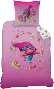 CTI 044108 Trolls True Colors - Juego de Ropa de Cama, Funda nórdica de