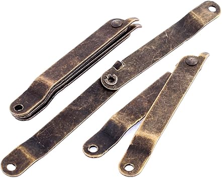 Uxcell Folding Support Hinges Cabinet Gift Box Top Door Lid Lift Up Stay Support Hinge 4 Pcs Amazon Co Uk Diy Tools