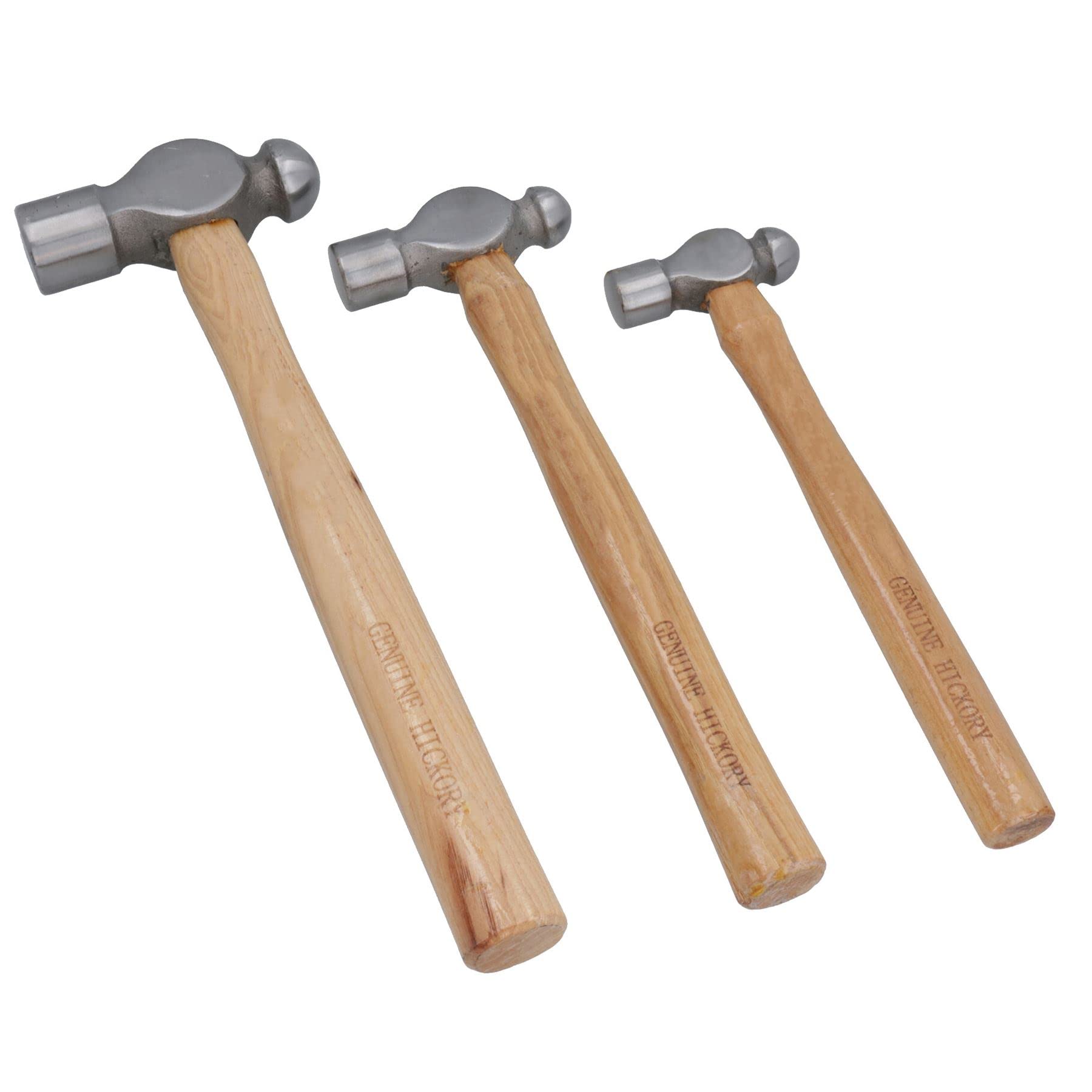 US Pro 3pc Ball Pein Hammers Set 8 16 32oz Ounce Hickory B3300