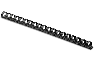 Fellowes Plastic Combs - 3/8", 55 Sheets, Black, 100 Pack