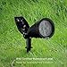 Litom 2in1 Upgraded Solar Power Spotlight with 2 Solar Panel Waterproof Solar Landscape Lights 2 Pack