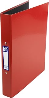 Oxford Premium A4 Ring Binder Red 25mm Capacity Laminated Paper on Board view 4