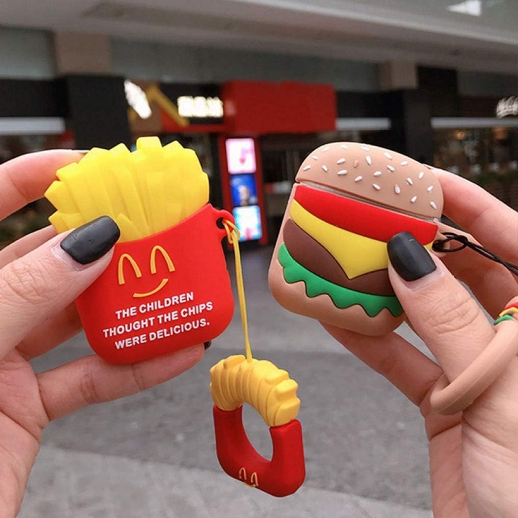 Elettronica pinruitai Custodia in Silicone per Apple Airpods in Stile  Elegante con Ciondolo a Forma di Hamburger e Patatine Fritte  urban-earth.co.uk