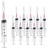 100 Pack 5ml Plastic Syringe with 18 Gauge Needle