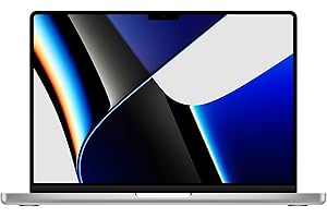 Apple 2021 MacBook Pro (14-inch, Apple M1 Pro chip with 8‑core CPU and 14‑core GPU, 16GB RAM, 512GB SSD) - Silver - English