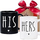 ZWV His And Hers Mugs Set Of 2 Coffee Mug, ute Matching Coffee Mug Couples, His Hers Gifts Christmas, Campfire Couple Coffee Mug Set Anniversary, Christmas, Anniversary, Engagement Gifts Mug -91