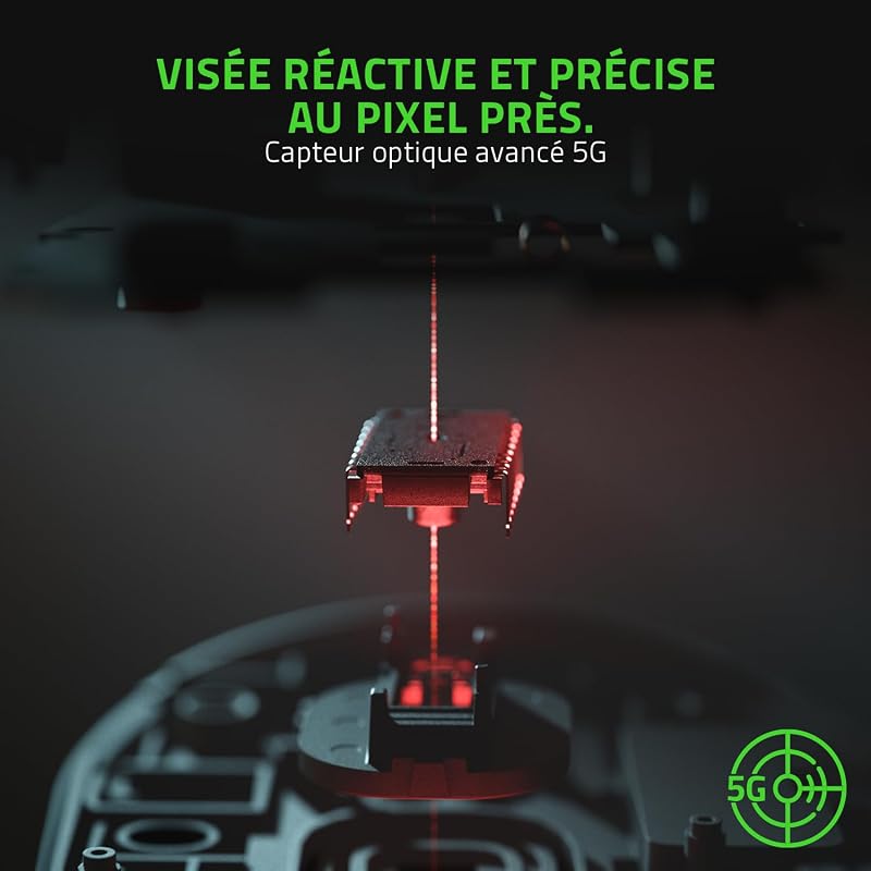Orochi V2 - Souris Gaming sans Fil avec Jusqu'à 950 Heures d'Autonomie (Design Ultra-léger, sans Fil HyperSpeed & Bluetooth, Interrupteur de Souris Mécanique 2e Gen) Noir