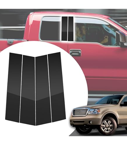 4 PCS Car Pillar Posts Trim Decorative Cover For 2004-2014 Ford F150 Accessories - Foto 10