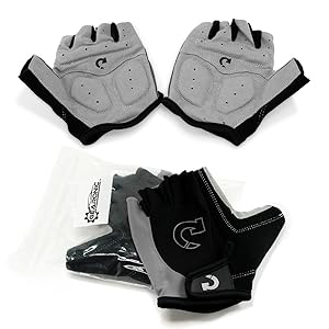 GEARONIC TM Cycling Bike Bicycle Motorcycle Shockproof Foam Padded Outdoor Sports Half Finger Short Riding Biking Glove Working Gloves