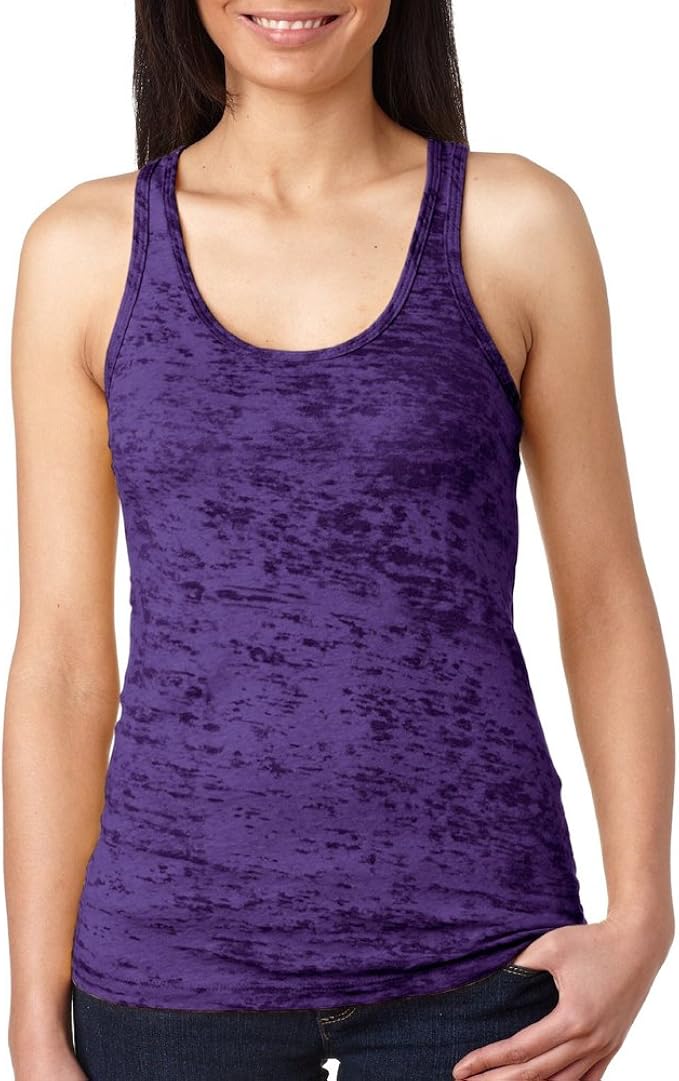 purple athletic tank top