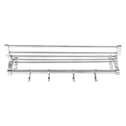 Spartan TR 1501 B-18 Steel 18 Inch Chrome Plated Folding Towel Rack (Silver)