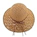 LETHMIK Womens Floppy Straw Hat Summer Beach Brimmed Ladies Crushable Sun Hat Khaki
