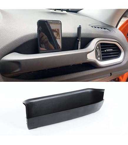 Jeep Renegade AC Radio Knob Cover - Red Aluminum Alloy Trim Ring For 2018-2023 Models, No Drill Installation - View #6