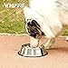 Whippy Stainless Steel Dog Bowl for Small,Medium,Large Pets Set of 2 (Silver, Small,6oz)