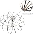 Flow Ring Kinetic Spring Toy 3D Sculpture Ring