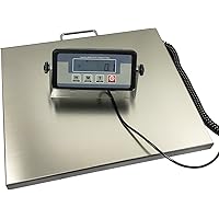 Angel Canada 400lb Large Platform Digital Stainless Steel Postal Floor Shipping Scale Bench