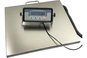 Angel Canada 400lb Large Platform Digital Stainless Steel Postal Floor Shipping Scale Bench