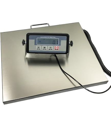 thumbnail image 2 of THINKSCALE 440lbs Shipping Scale - Wireless LCD Display, Stainless Steel Platform, Hold & Tare Function | For Packages & Luggage 2 of 9
