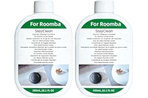 Floor Concentrate Cleaner, 2 Bottles, 300ml Multi-Surface Cleaning Solution, 5ml Per 1L Water Dilution Compatible With Roomba