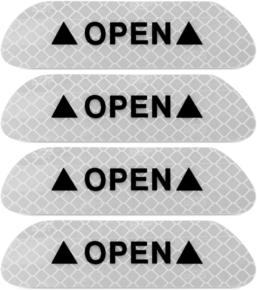 LILIXNX Auto Accessories Car Door Stickers Warning Mark,for Laguna 2 Abarth 500 Mitsubishi Lancer kia picanto Volkswagen Polo 2018