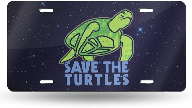 Amazon.com: Save The Sea Turtles Car License Plate Retro License Plates