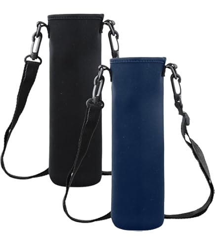 Sac De Transport Pour Bouteille D'eau 1000 Ml - Néoprène, Sangle Réglable - Garde La Température, Protège Les Mains - Pour Sport, Voyage, Randonnée