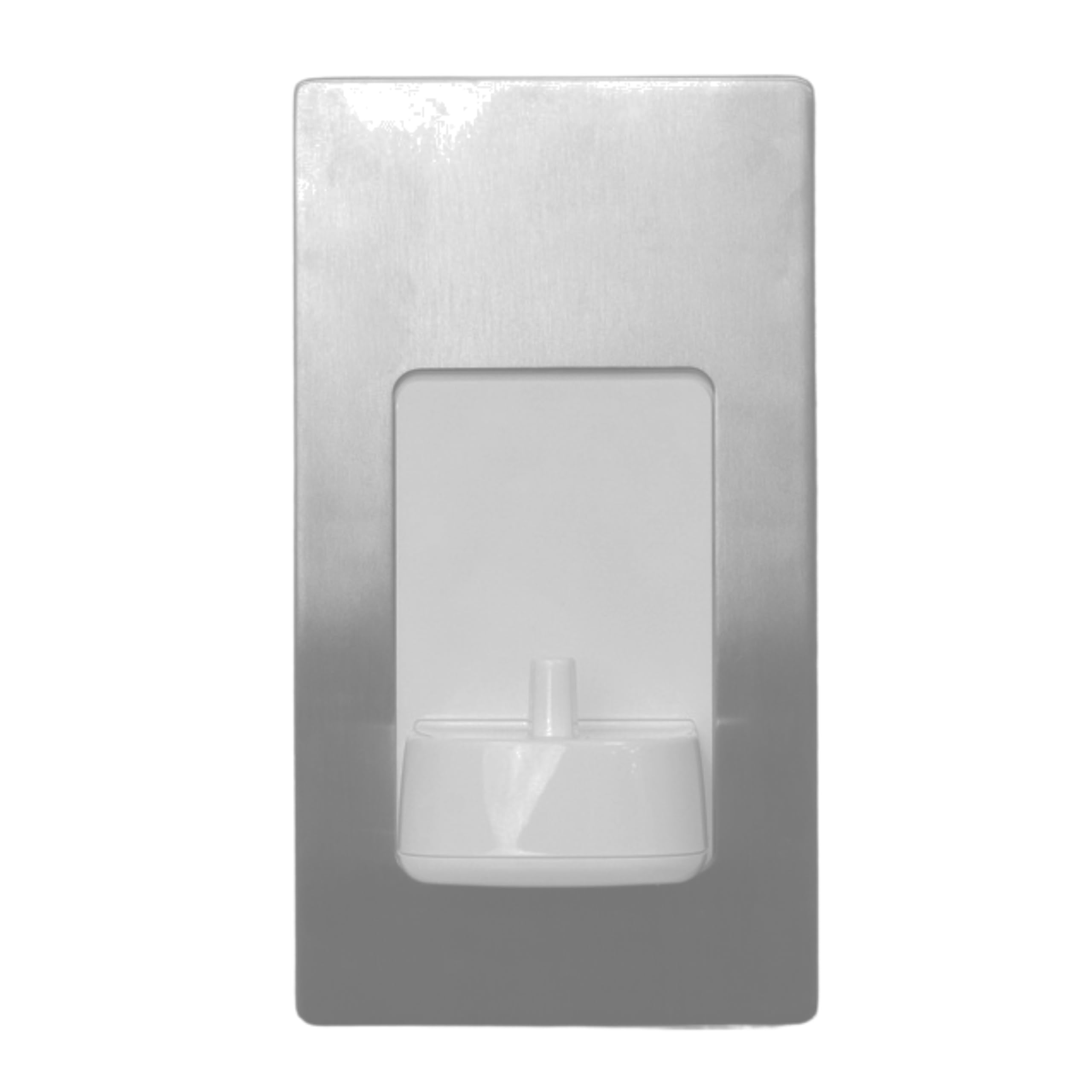 Evoges In-Wall Electric Toothbrush Charger, Compatible with Oral-B & Braun, supplied with additional M3.5 75mm Length Flat Head Screws, by Proofvision (Brushed Steel, Single)