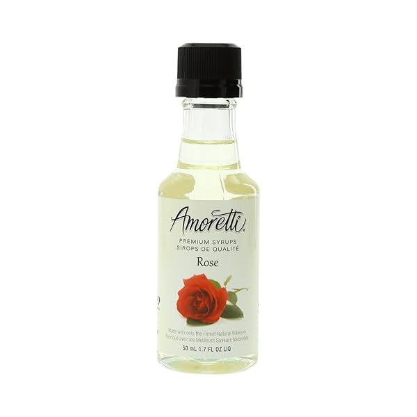 AMORETTI PREMIUM SYRUP, ROSE, 1.7 FLUID OUNCE