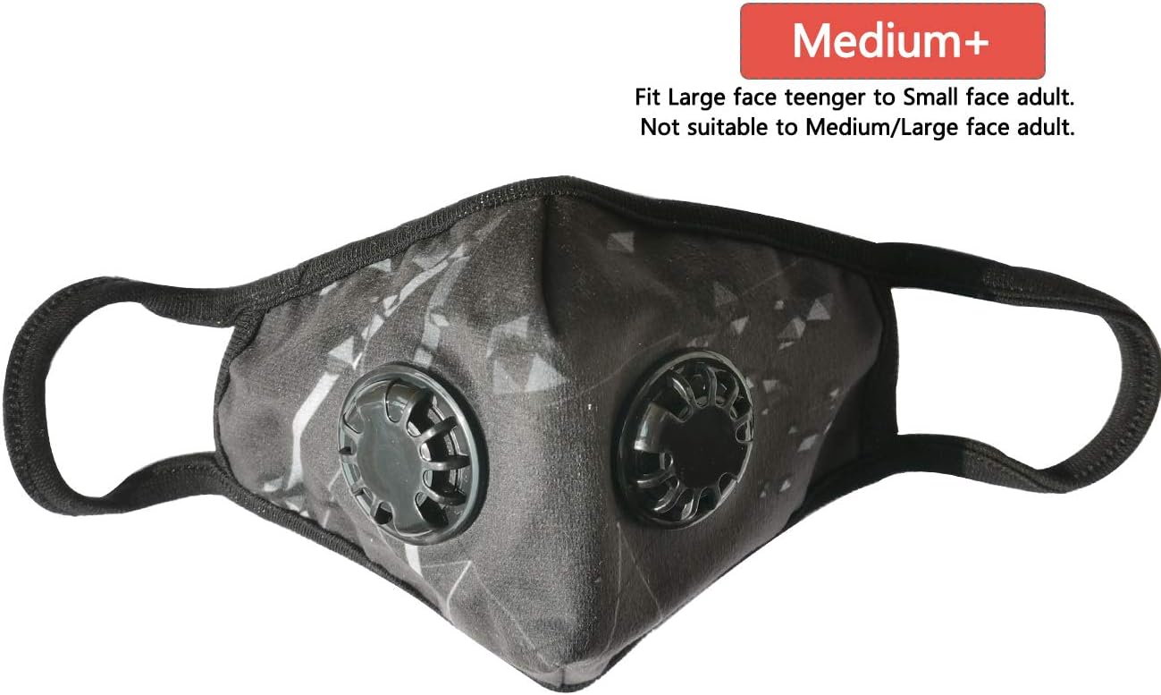 NHForest N95 Mask Particulate Respirator Mask - Washable and Reusable Face Protection - Air Pollution Mask with Exhalation Valve - Adult Small size
