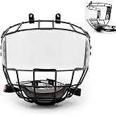 GY Hockey Helmet Cage &amp; Face Shield Protector Combo Ice Hockey Full Face Shield Junior