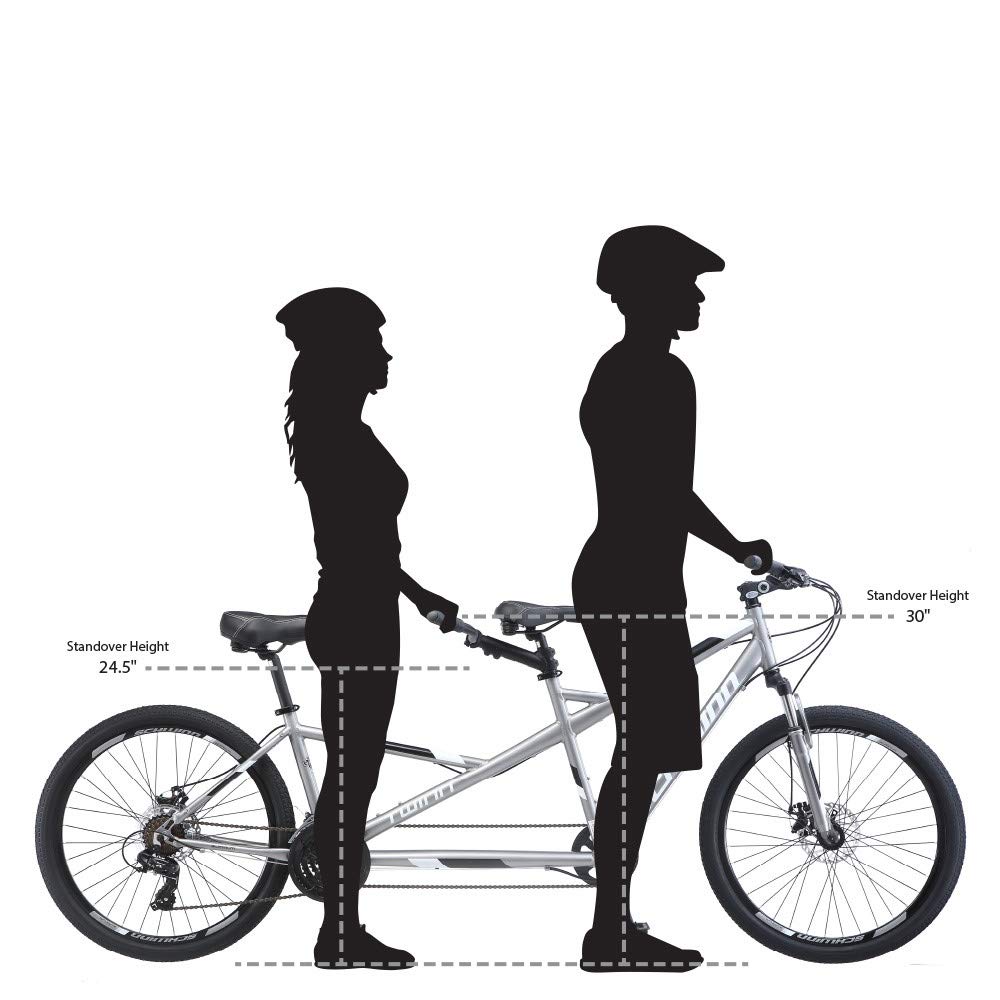 Schwinn Twinn Adult Tandem Bicycle Low Step Through 26 Inch