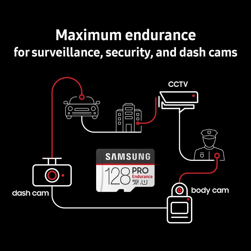 Samsung PRO Endurance 32GB 100MB/s (U1) MicroSDXC Memory Card with Adapter (MB-MJ32GA/AM): Computers & Accessories