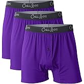 Chill Boys Viscose from Bamboo Boxers for Men – Men's Underwear – Ultra Breathable & Soft Men's Boxer Shorts – 3 Pack