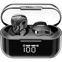 TOZO Crystal Buds Bluetooth 5.3 True Wireless Stereo Earbuds IPX8 Waterproof in Ear Headset Call Noise Reduction Headphones w