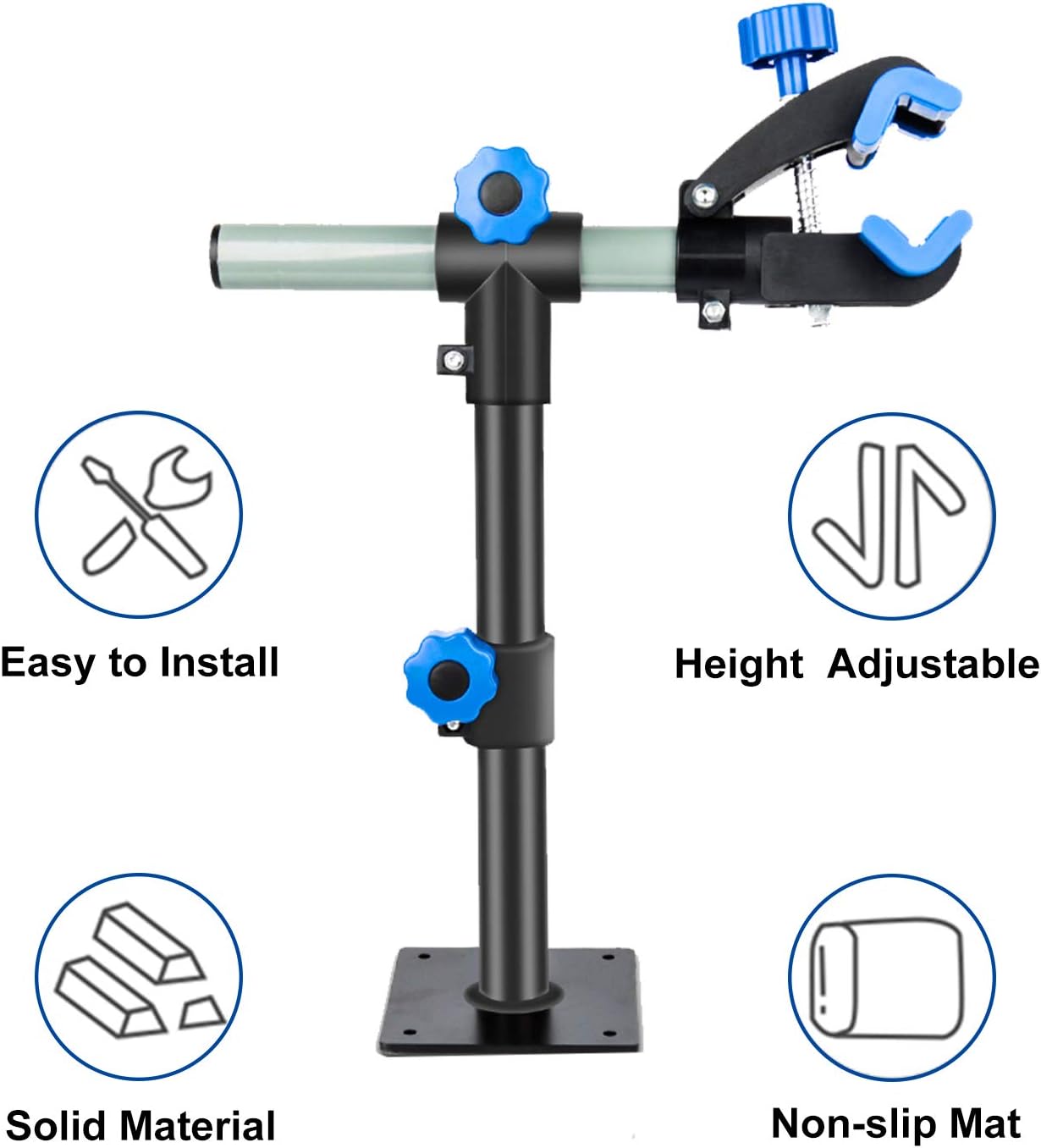 Clothink Bike Repair Stand Wall Mount Height Adjustable, Bicycle Maintenance Workstand Repair Rack for Mountain Road Bikes : Sports & Outdoors