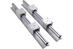 BEVDICNC Linear Rails 2PCS SBR20-2000mm and 4 PCS SBR20UU Carriage Bearing Blocks Linear Bearings and Rails for DIY CNC Routers Lathes Machine
