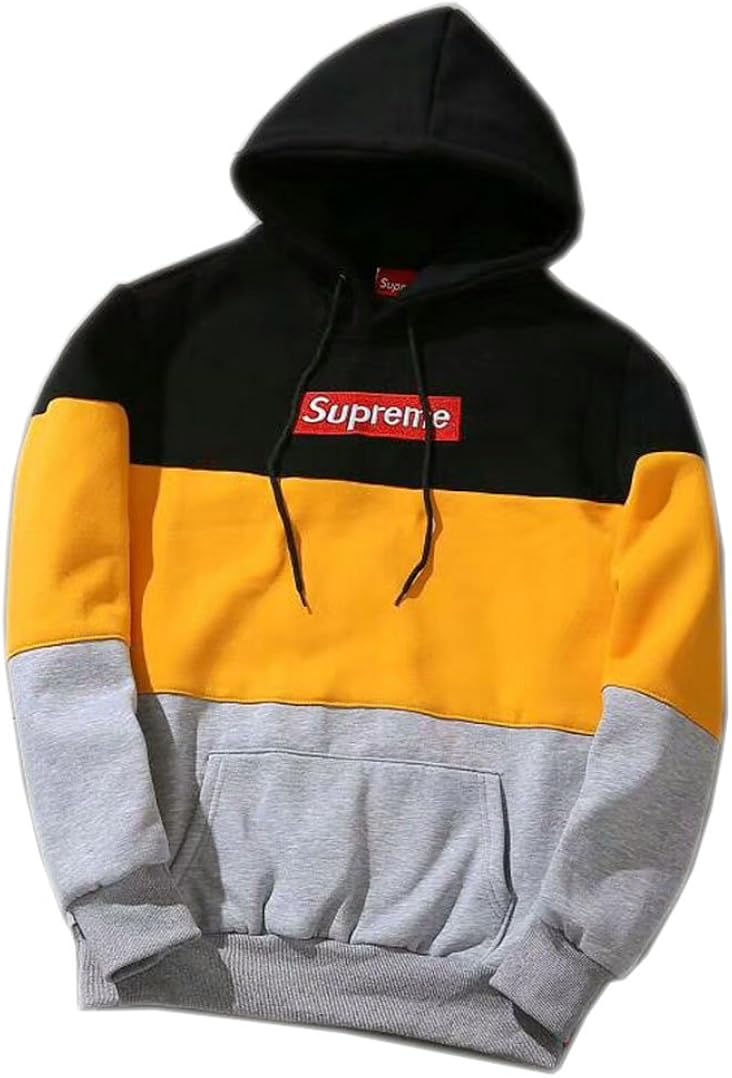 color block supreme hoodie