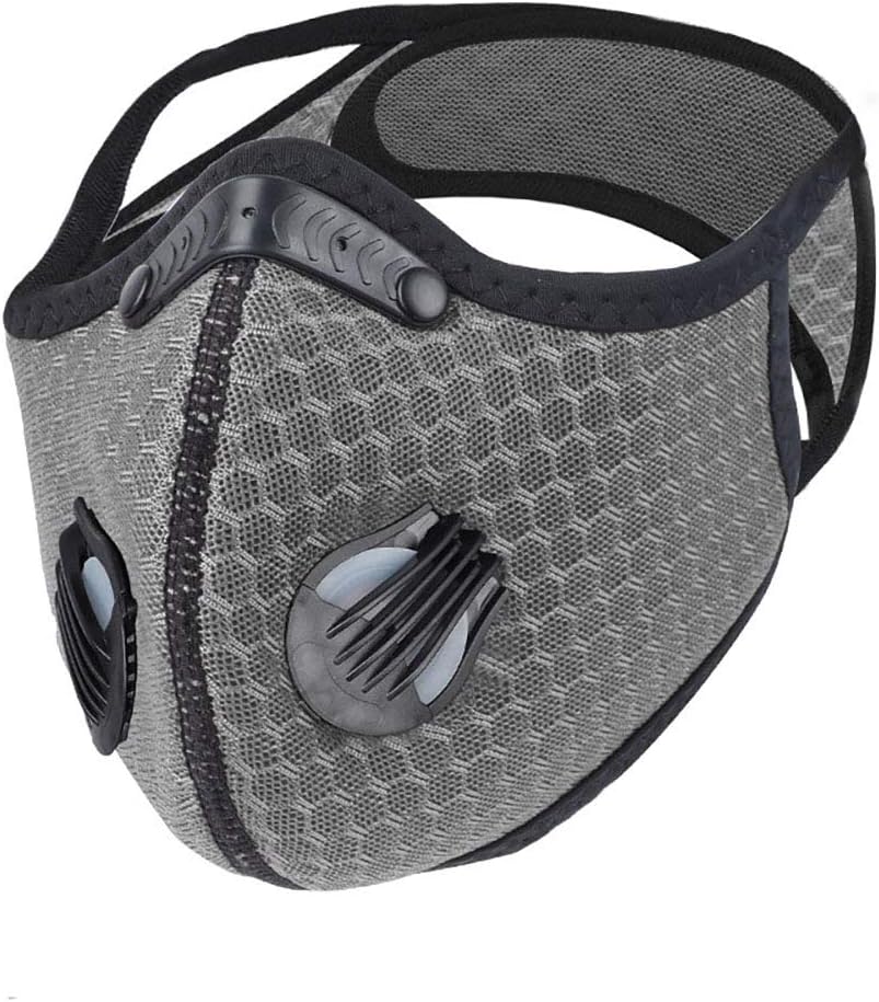 SENLIYA Dust Mask Built-in 1 Filters Sports Face Mask Reusable Activated Carbon Half Face Mask for Workout Running Motorcycle Mountain Bike Cycling Mask for Men and Women