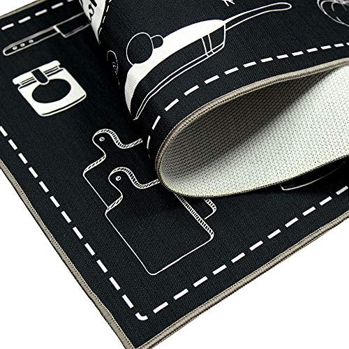 Carvapet 2 Piec NonSlip Kitchen Rug TPR NonSkid Backing Mat for