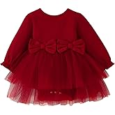 TENTIDE Newborn Baby Girl Romper Dress Ruffle Short Sleeve Solid Casual Tulle Dresses Baby Girl Clothes for Girls 0-24Months