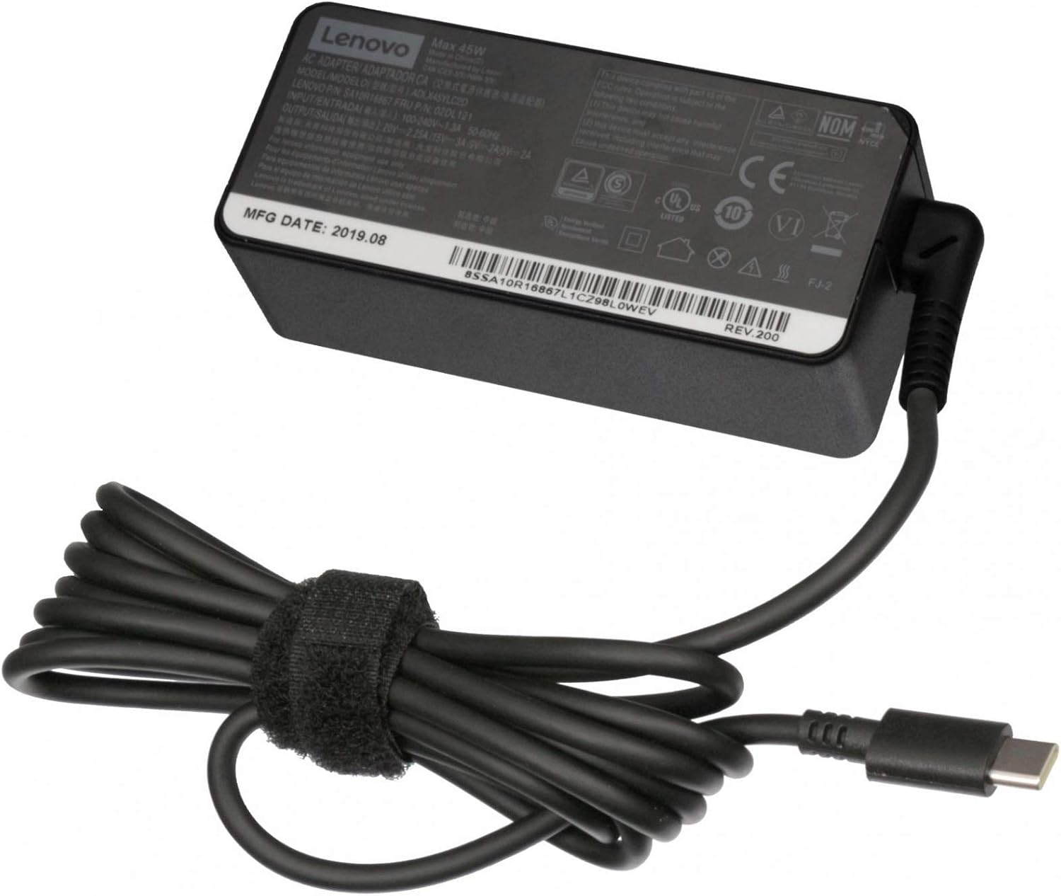 Lenovo Chargeur USBC 45 Watts Original pour la Serie ThinkPad X1