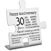 30 year Work Anniversary Plaque gifts for Employee, Thank you Appreciation gifts for Coworkers Staff, 30 year Work Anniversary for Her Him, Happy 30th Work Anniversary Decorative Signs-DX240