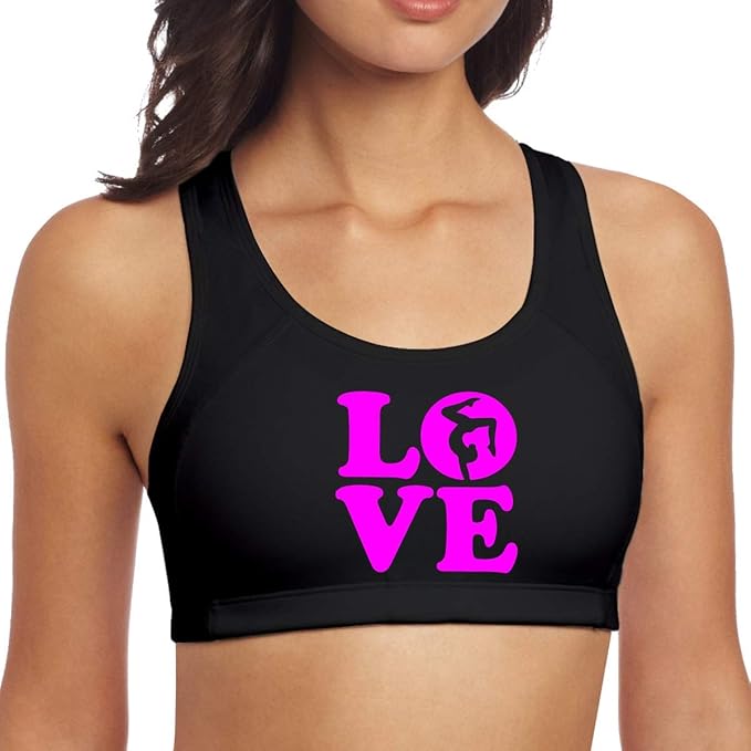 Love Gymnastics Women's Sports Bras Perspiration Gym Vest Amazon.co.uk