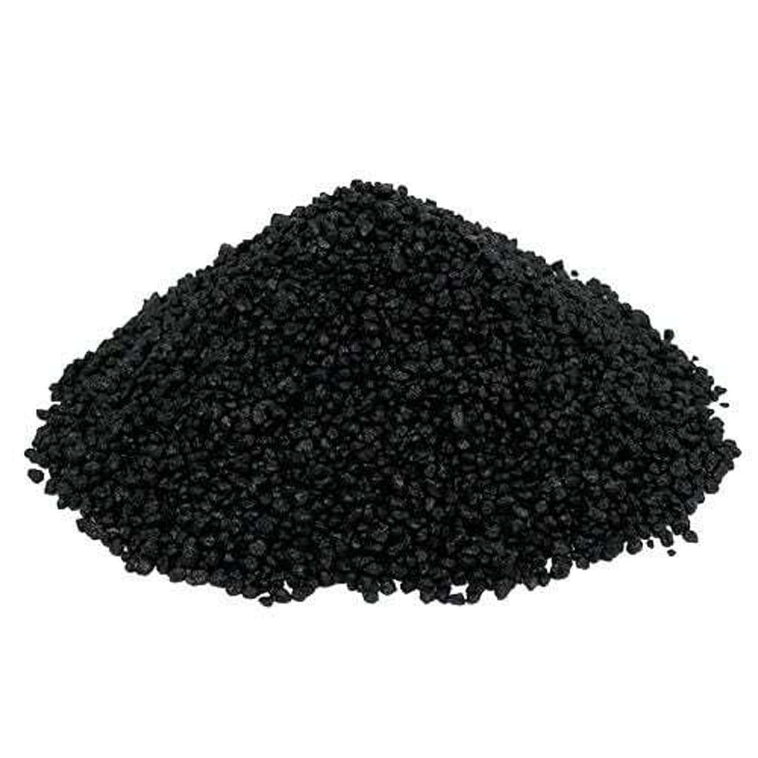 Edzard Decorative Granules Decorative Stones (2-3 mm), Colour Black, 1 kg, Waterproof, Dust-Free