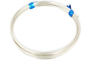 ICHENBAO 20 Gauge/0.8 mm, 5 FT Half Hard 925 Sterling Silver Jewelry Wire
