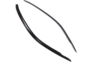 TuningPros Outside Mount Window Vent Visors Rain Guards Compatible with Smart Smart FORTWO 2008-2014 | Side Window Wind Deflectors Rain Shields | Smoke Tinted, 2 Pcs Set, DGWV-828-2