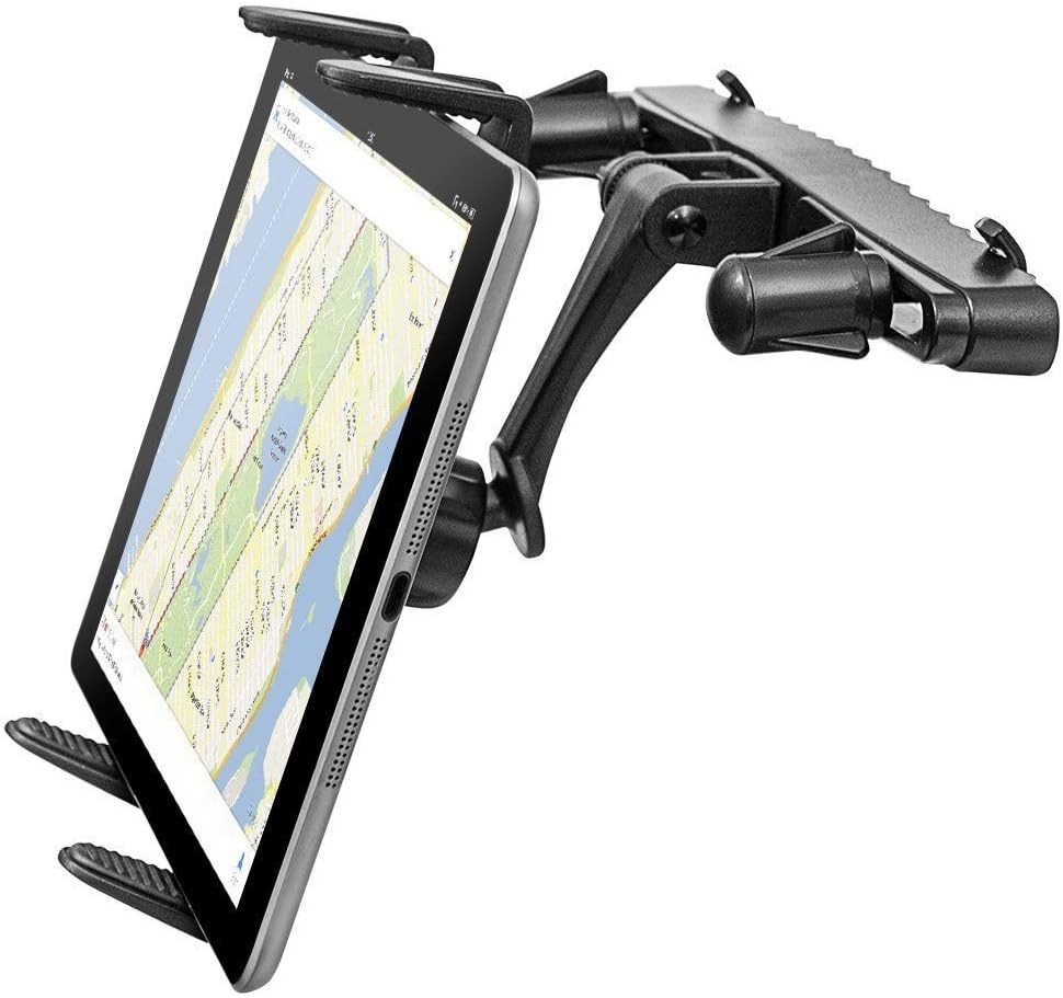 Digitl Headrest Tablet Car Mount Backseat Holder for Apple iPad PRO 9.7/10.5/11/12.9, Samsung Tab S5e S4 S3 A2 A E Tablets (All 7-15") w/Anti-Vibration Rear Seat Swivel Cradle (with or Without case)